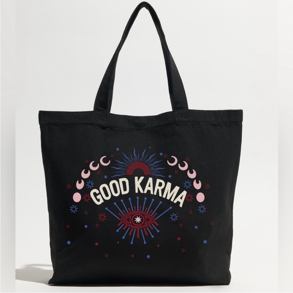 NWOT Spiritual Gangster “good karma”tote bag - Picture 1 of 7